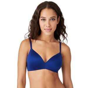 Wacoal B.tempt'd Future Foundation Wire Free T Shirt Bra Size 38D Blue 956281